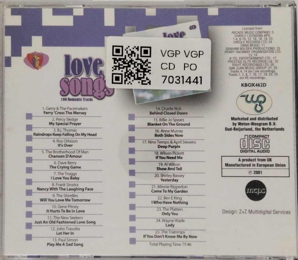 Various - Love Songs (CD)