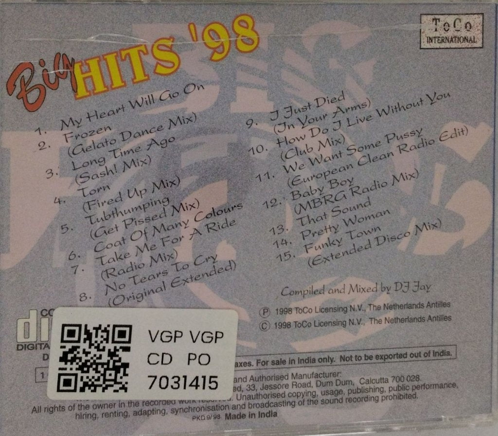 Various - Big Hits '98 (Remix) (CD)