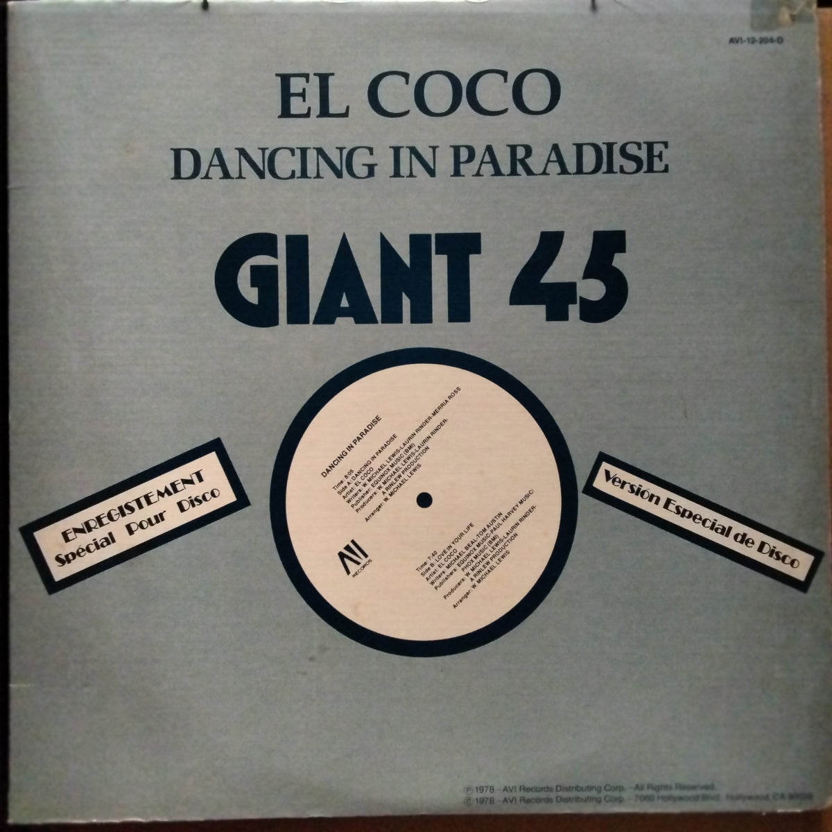 El Coco - Love In Your Life (Vinyl)