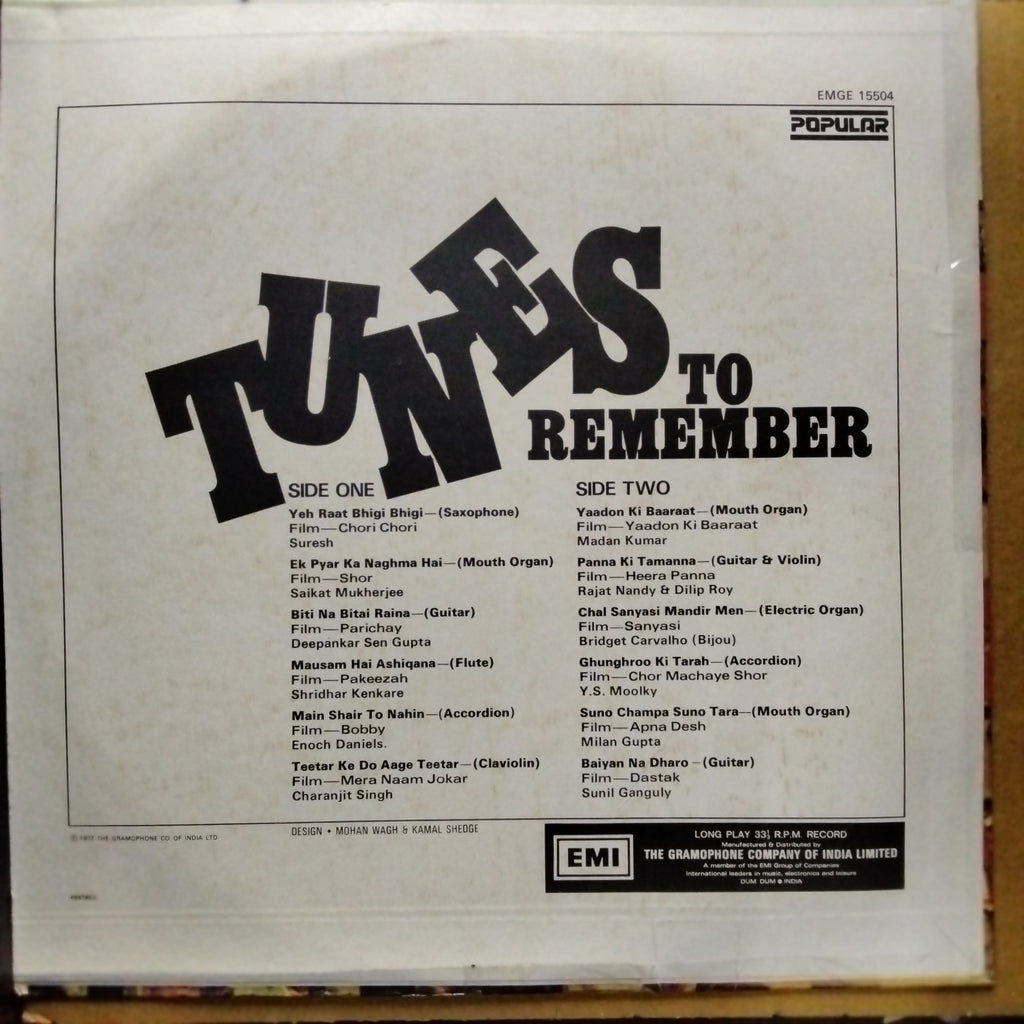 Various  - Tunes To Remember (Vinyl)
