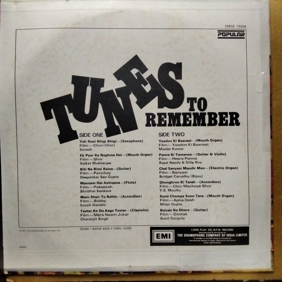 Various  - Tunes To Remember (Vinyl)