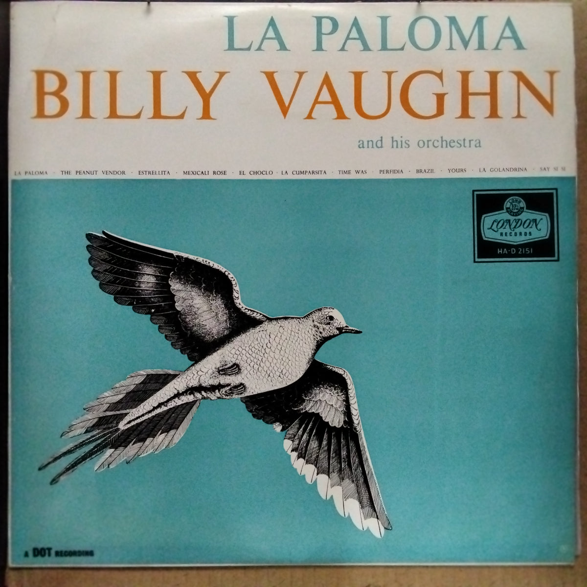 Billy Vaughn And His Orchestra  - La Paloma (Vinyl)