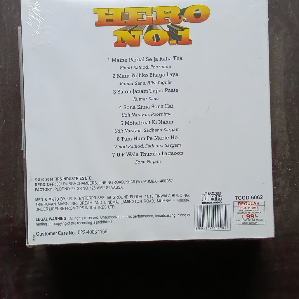 Anand Milind  - Hero No. 1 (CD)