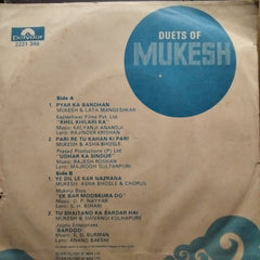 Mukesh  - Duets Of Mukesh (45-RPM)
