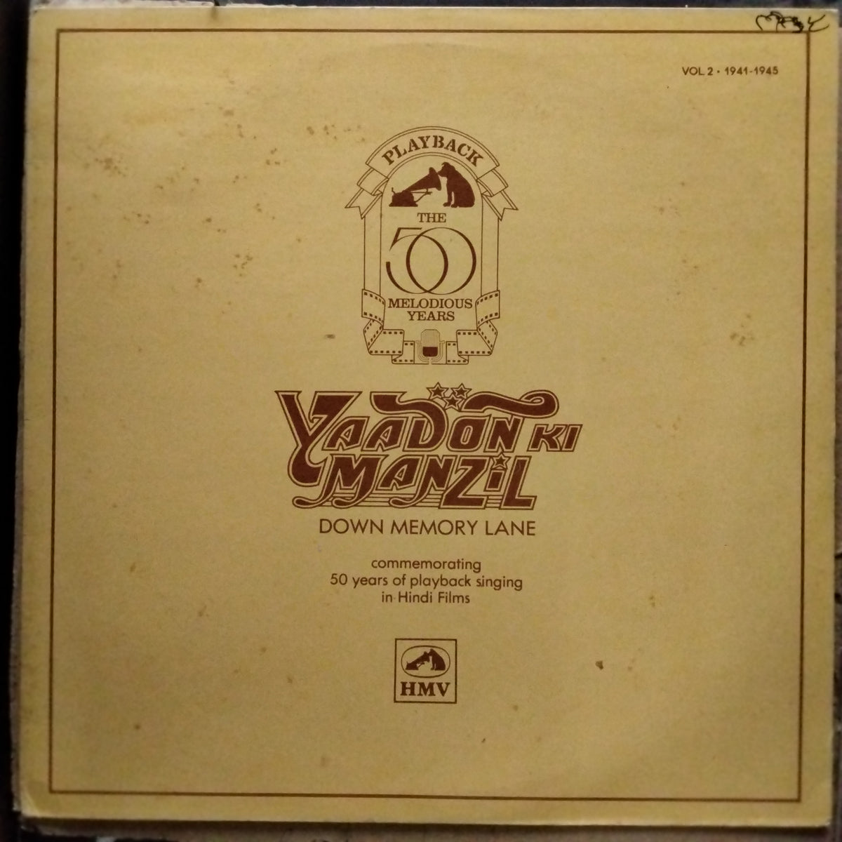 Various  - Yaadon Ki Manzil - Down Memory Lane Vol.2 (1941-1945) (Vinyl)