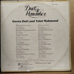 Geeta Dutt And Talat Mahmood - Duets To Remember (Vinyl)