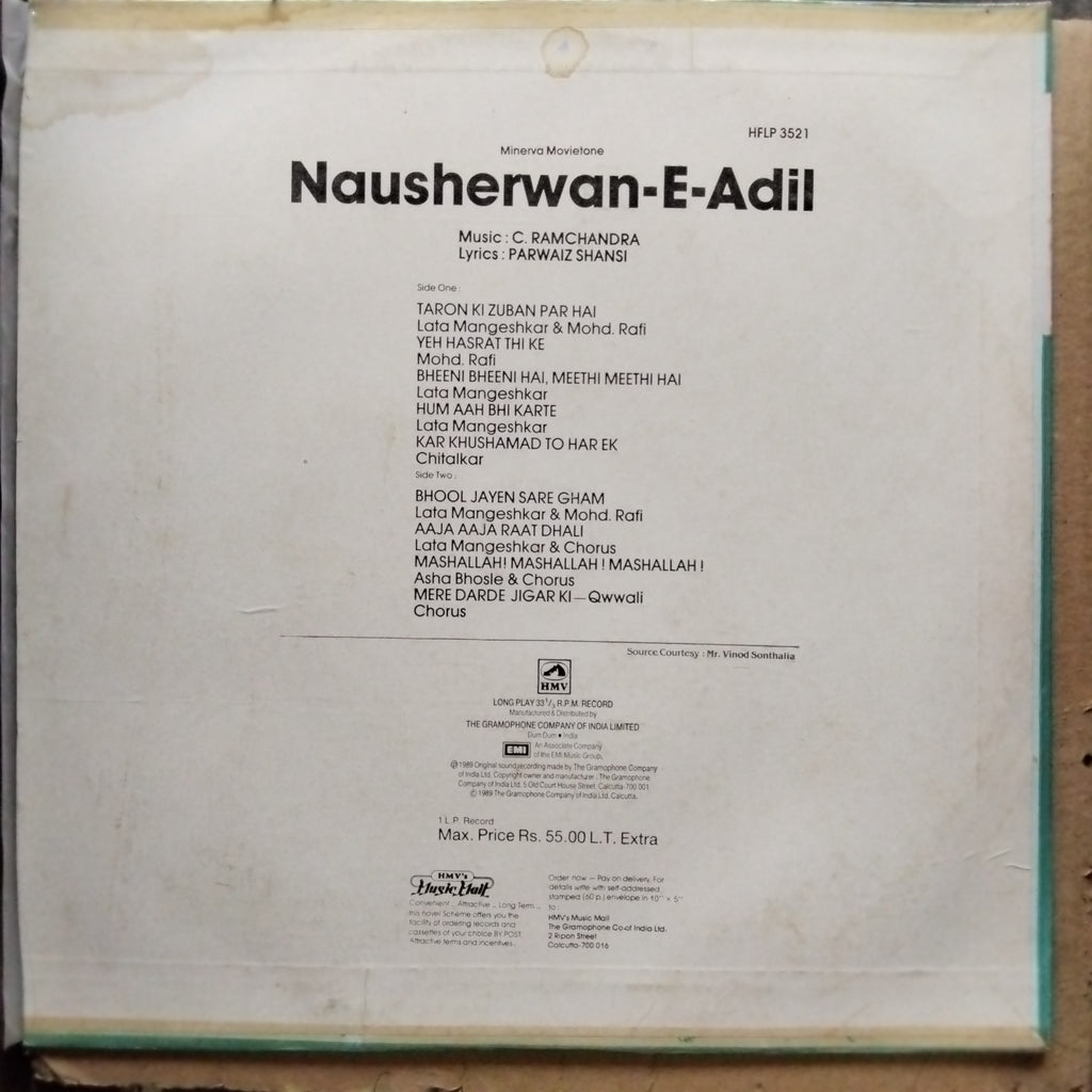 C. Ramchandra  - Nausherwan-E-Adil (Vinyl)