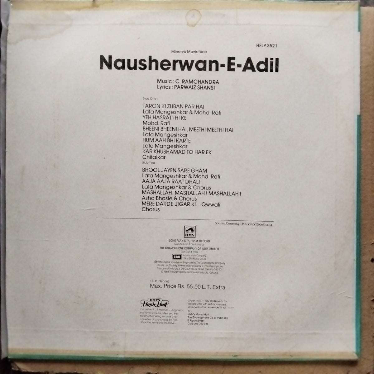 C. Ramchandra  - Nausherwan-E-Adil (Vinyl)
