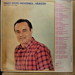 Mukesh  - Many More Memories… (Songs From Hindi Films) (Vinyl)