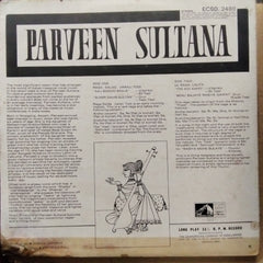 Parveen Sultana - Raga: Salakh Barari Todi • Raga: Lalita • Khamaj Thumri (Vinyl)