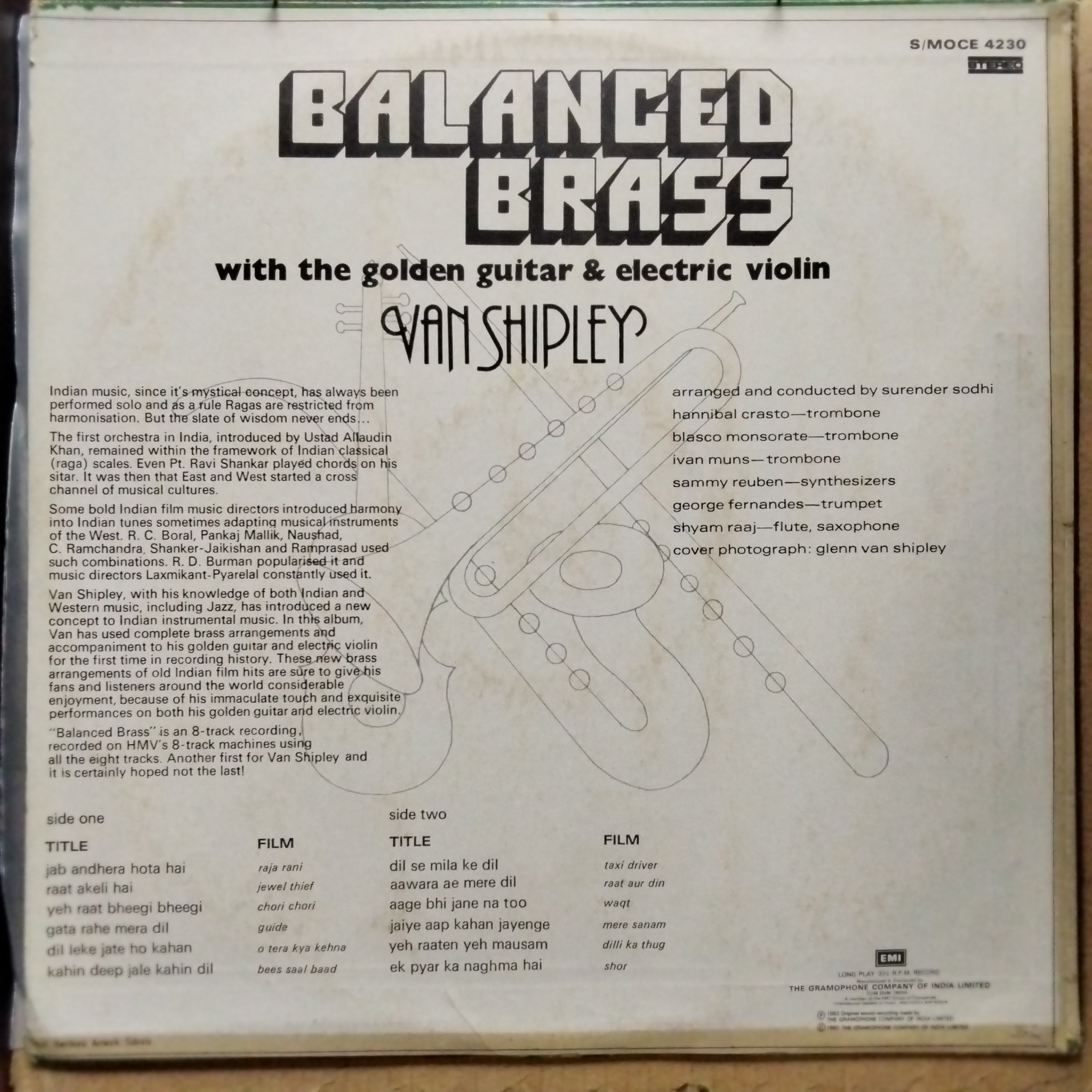 Van Shipley  - Balanced Brass (With The Golden Guitar And Electric Violin) (Vinyl)