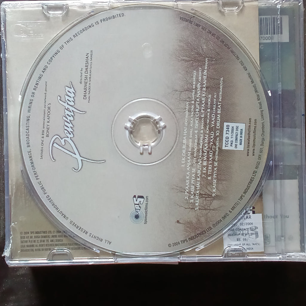 Nadeem Shravan  - Bewafaa (CD)
