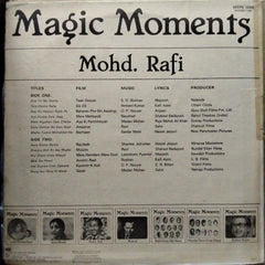 Mohammad Rafi  - Magic Moments  (Vinyl)