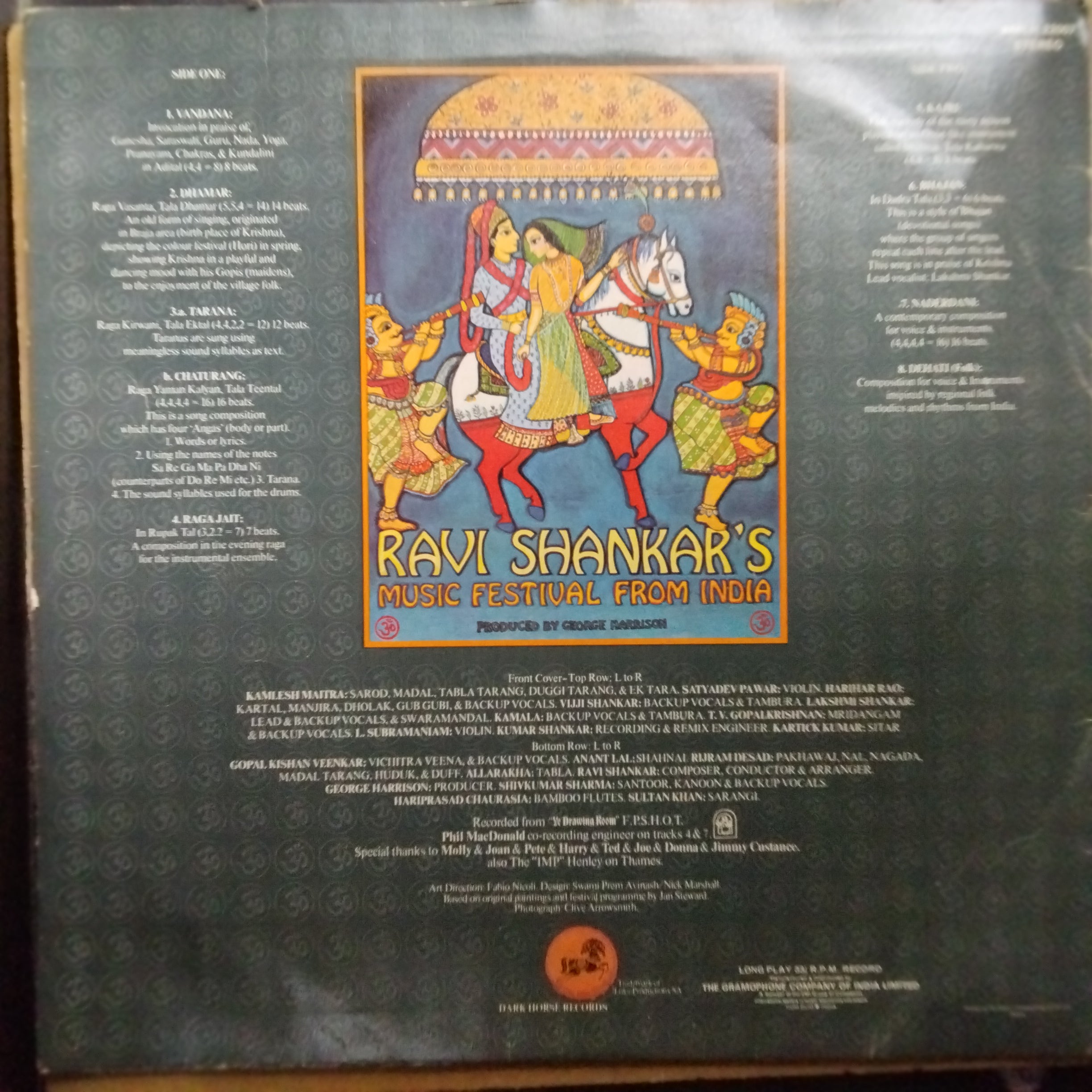 Ravi Shankar  - Ravi Shankar'S Music Festival From India (Vinyl)