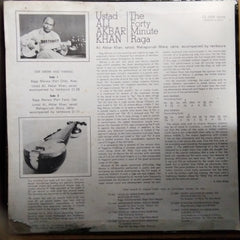 Ustad Ali Akbar Khan* - The Forty Minute Raga (Vinyl)