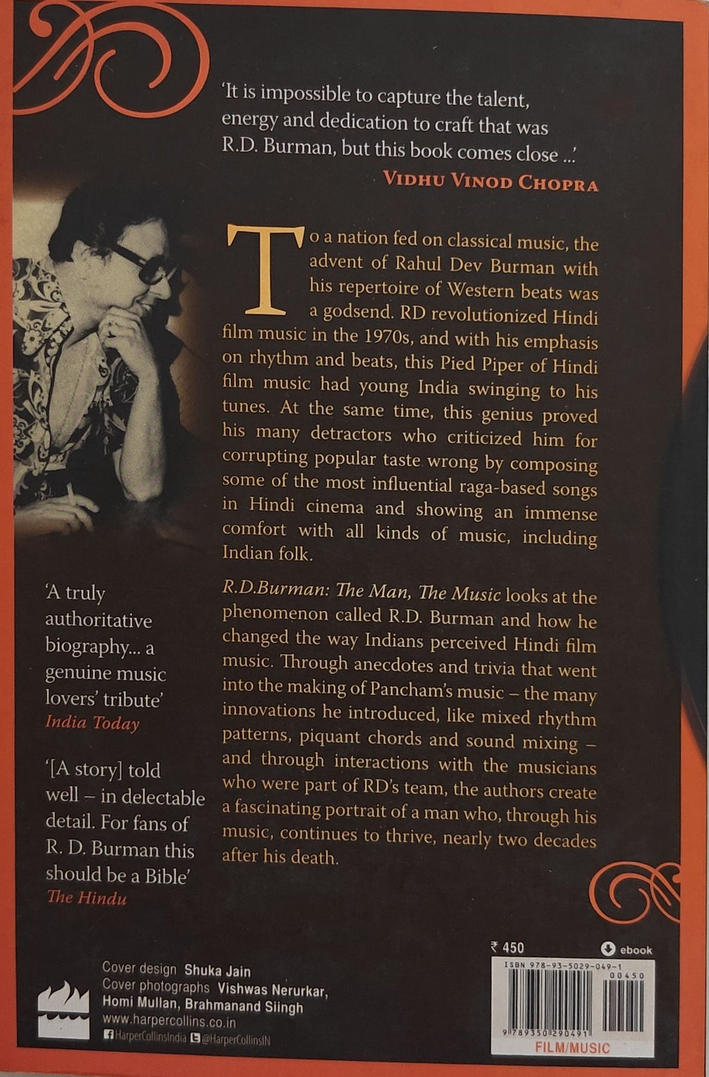 Cover (back) - R. D. Burman: The Man, The Music - Anirudha Bhattacharjee, Balaji Vittal