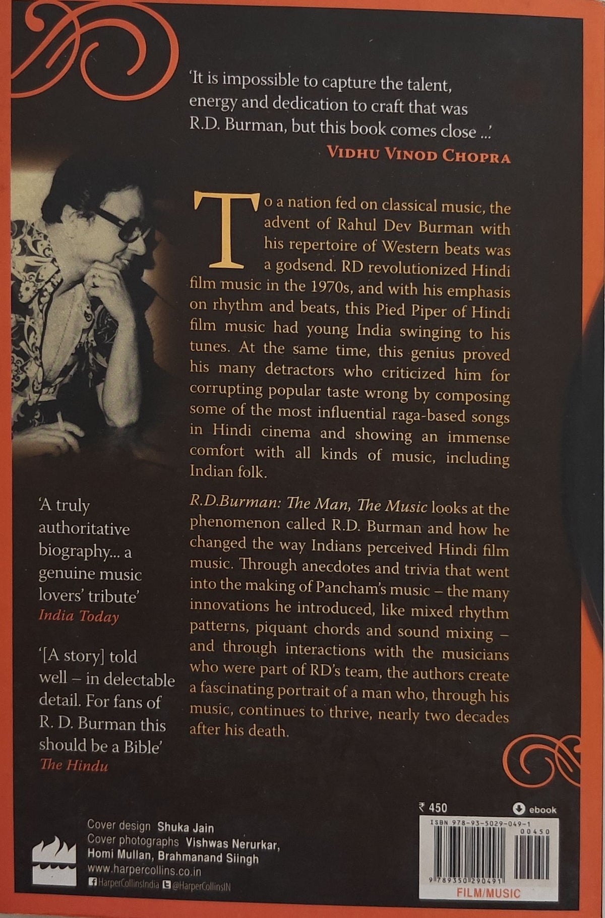 Cover (back) - R. D. Burman: The Man, The Music - Anirudha Bhattacharjee, Balaji Vittal
