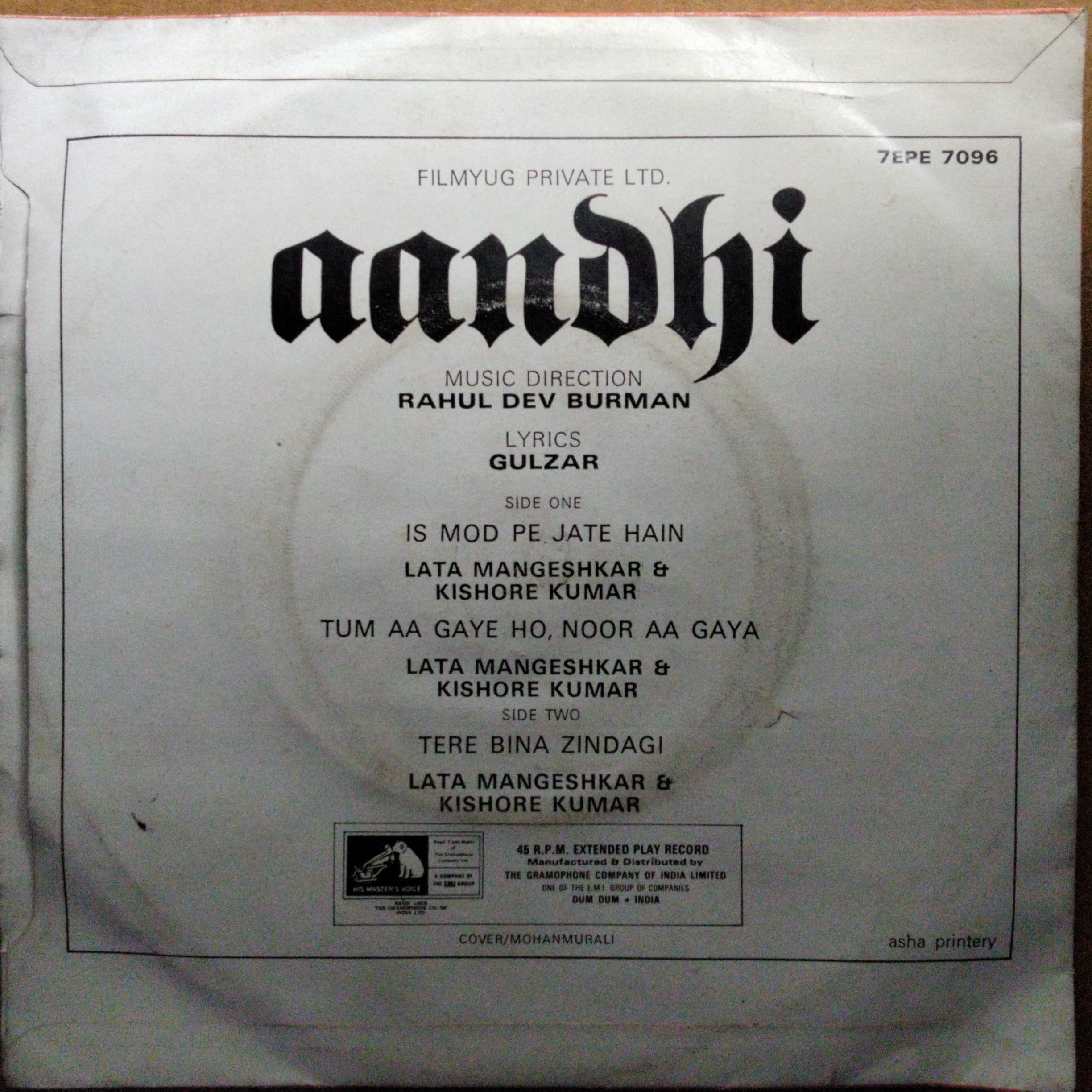 Rahul Dev Burman*  - Aandhi (45-RPM)