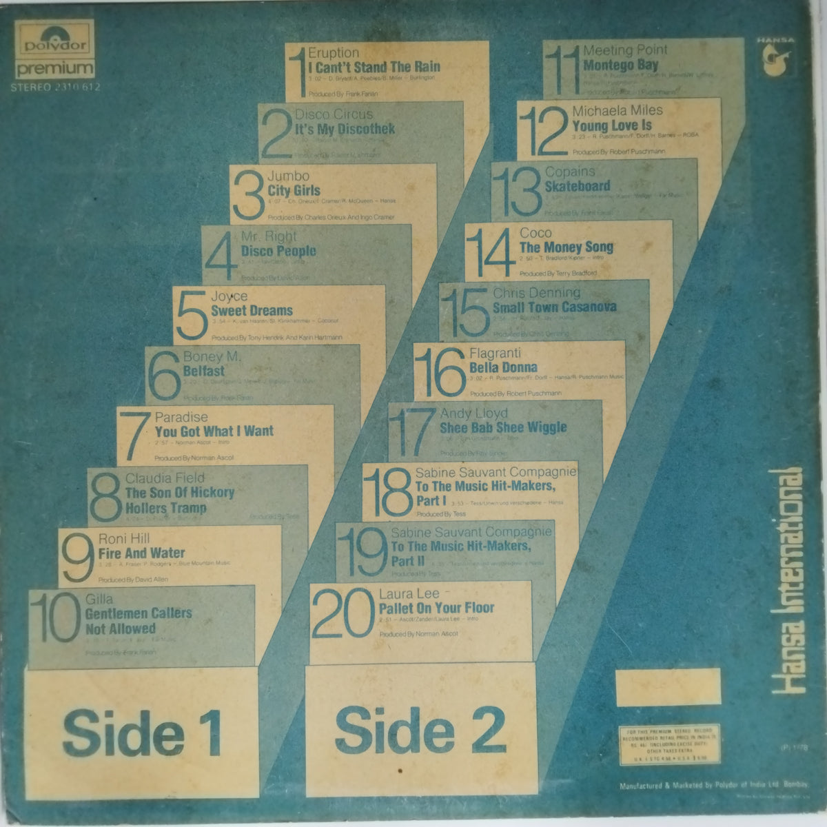 Various - 20 Original Hits (Vinyl)