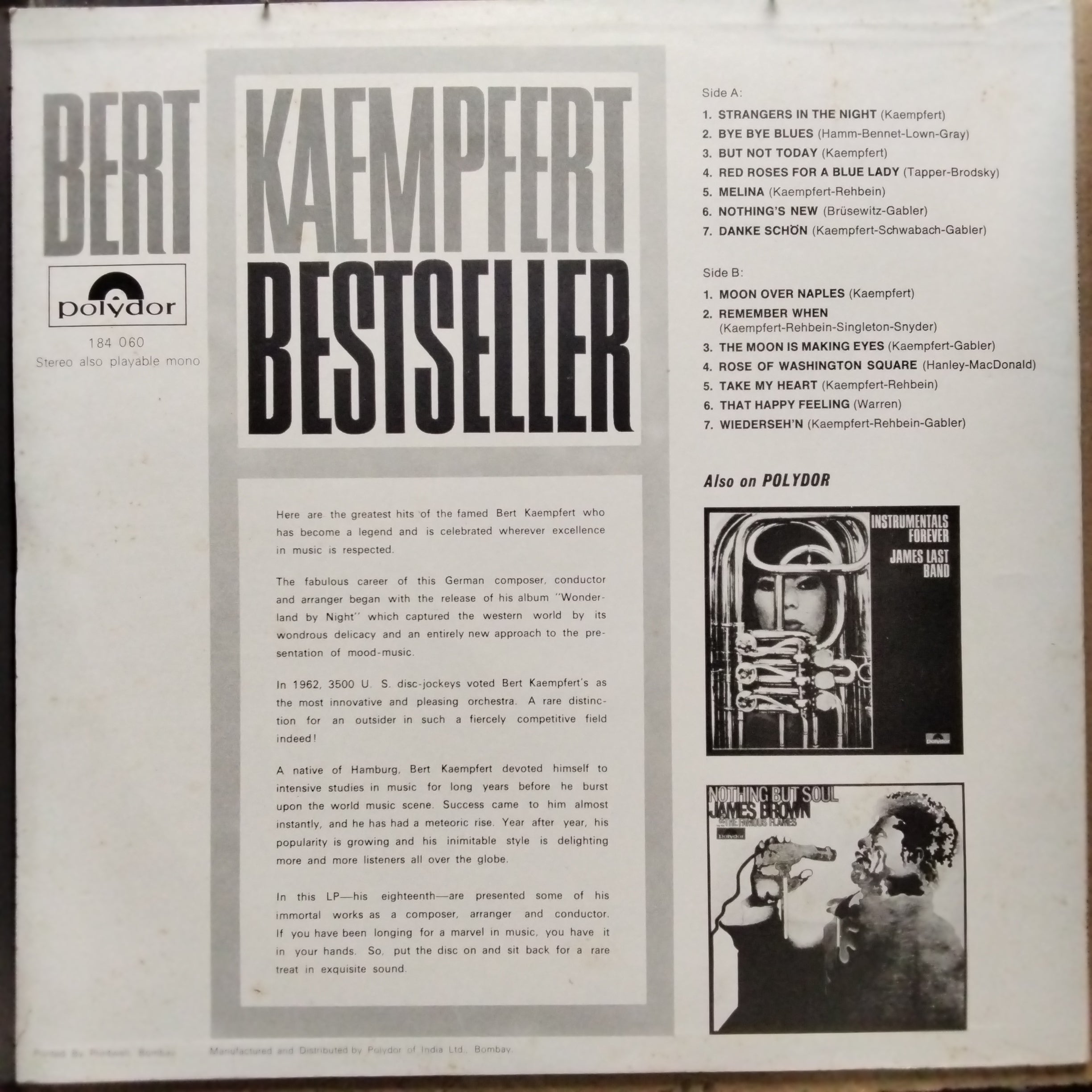 Bert Kaempfert  - Bestseller (Vinyl)