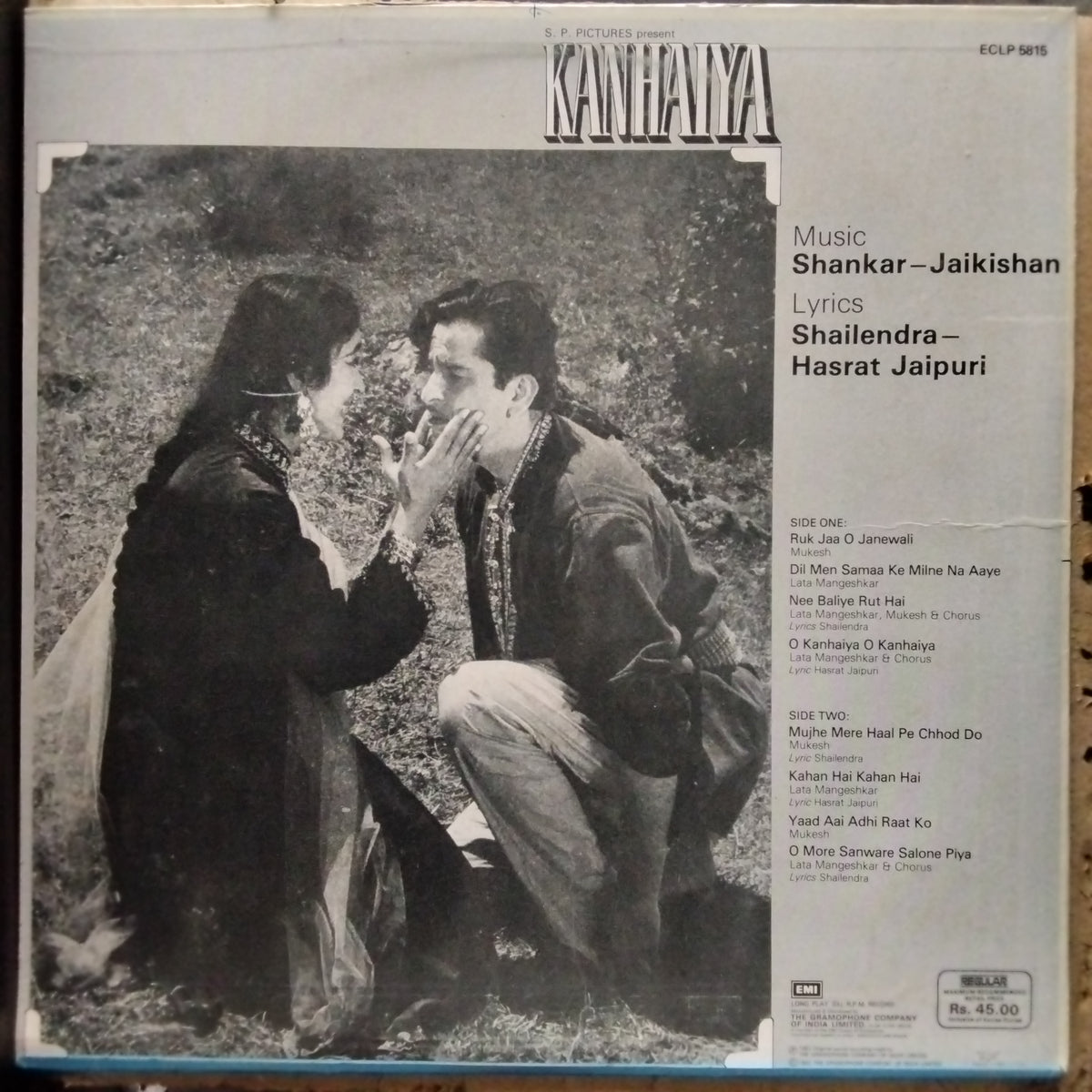 Shankar-Jaikishan, Shailendra - Hasrat Jaipuri  - Kanhaiya (Vinyl)