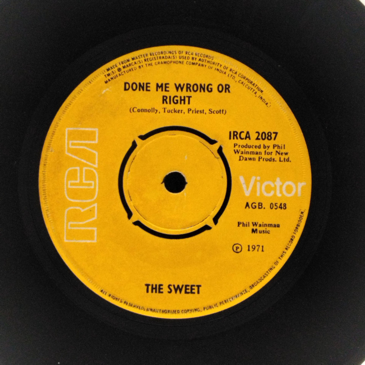 The Sweet - Done Me Wrong or Right / Co-Co (45-RPM)