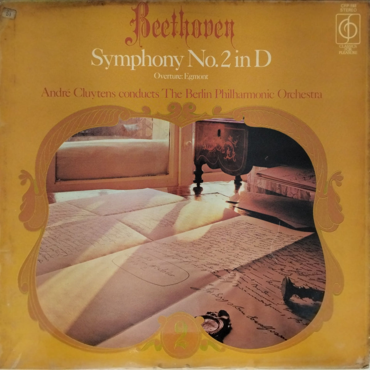 André Cluytens, The Berlin Philharmonic Orchestra - Symphony No. 2 in D, Overture: Egmont (Vinyl)