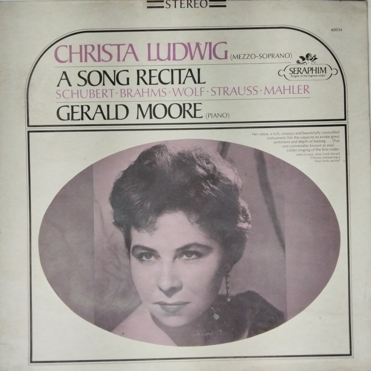 Christa Ludwig, Gerald Moore - A Song Recital (Vinyl)