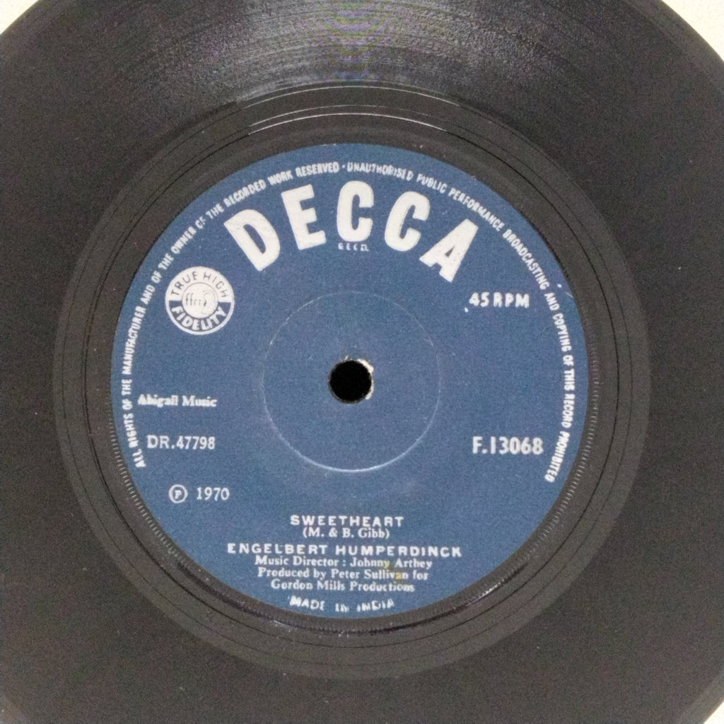 Engelbert Humperdinck - Sweetheart / Born to Be Wanted (45-RPM)