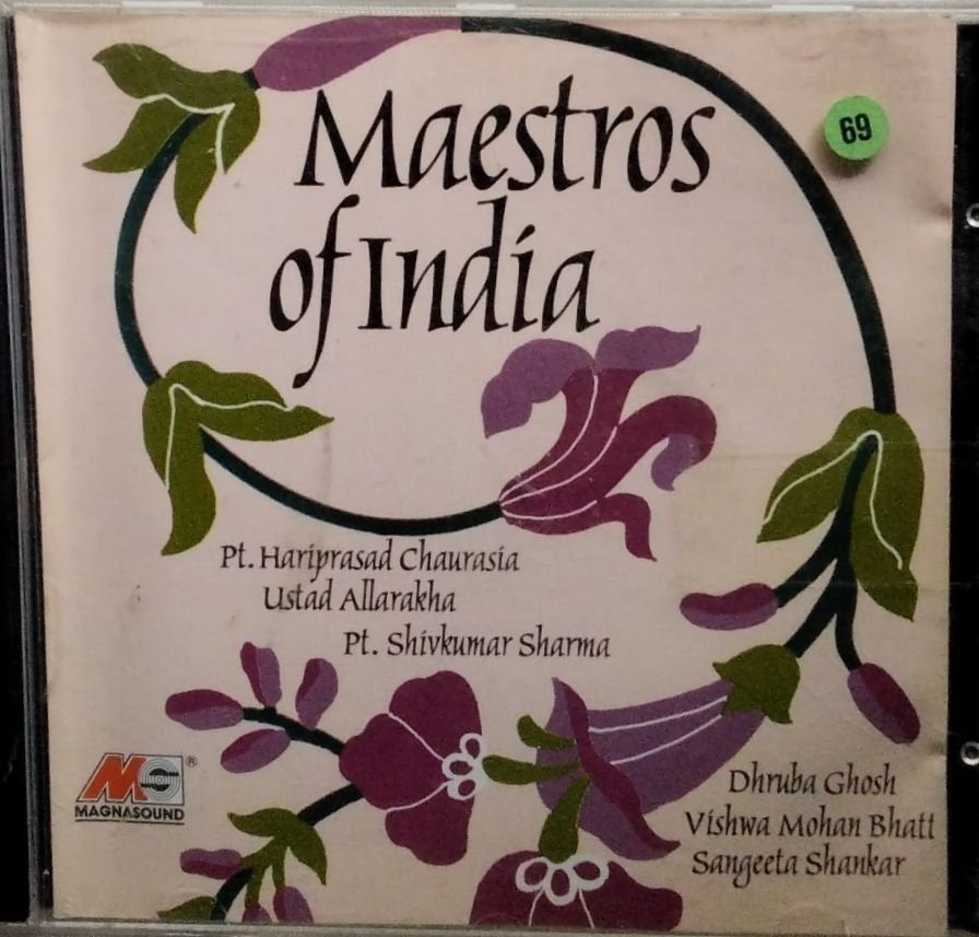Pt. Hariprasad Chaurasia, Ustad Allarakha, Pt. Shivkumar Sharma, Dhruba Ghosh, Vishwa Mohan Bhatt, Sangeeta Shankar - Maestros of India (CD)