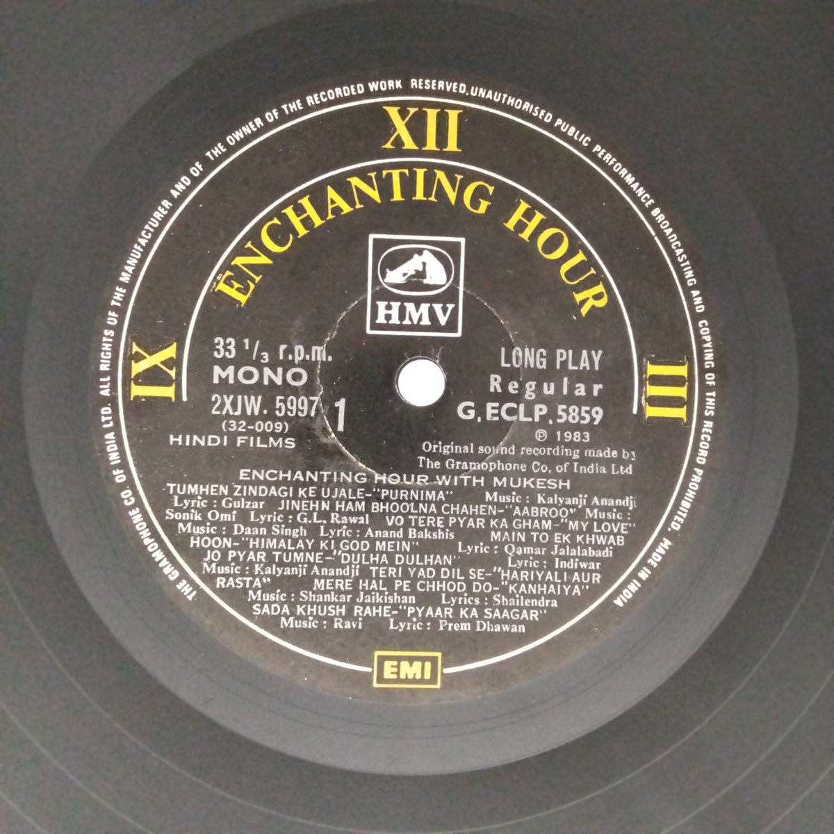 Various - Enchanting Hour with Mukesh (Vinyl)