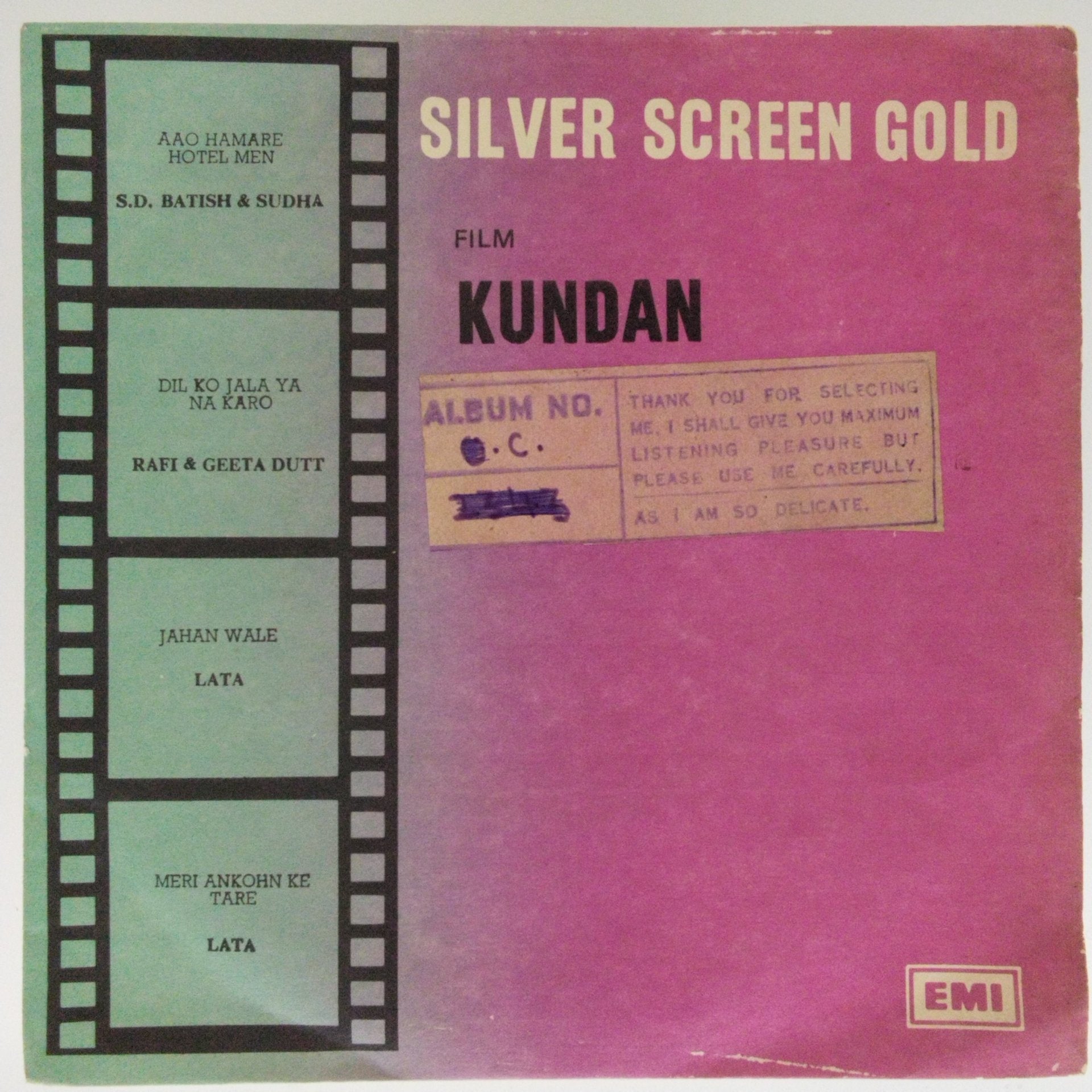 Ghulam Mohammad - Silver Screen Gold - Kundan (45-RPM)