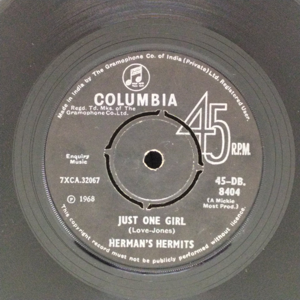 Herman's Hermits - Just One Girl / Sleepy Joe (45-RPM)