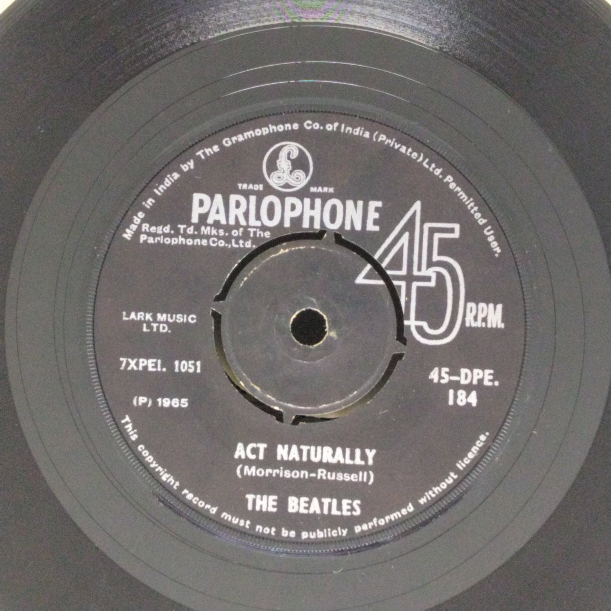 The Beatles - Act Naturally / Yesterday (45-RPM)