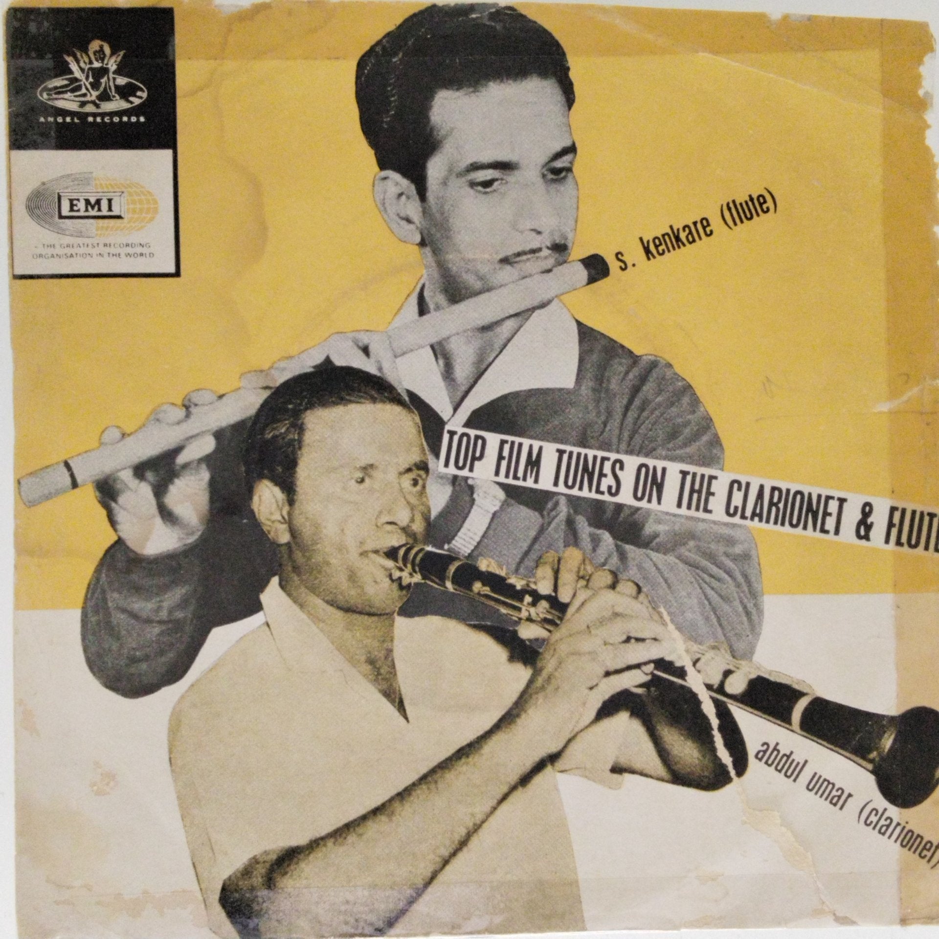 s. kenkare, abdul umar - Top Film Tunes on the Clarionet & Flute (45-RPM)