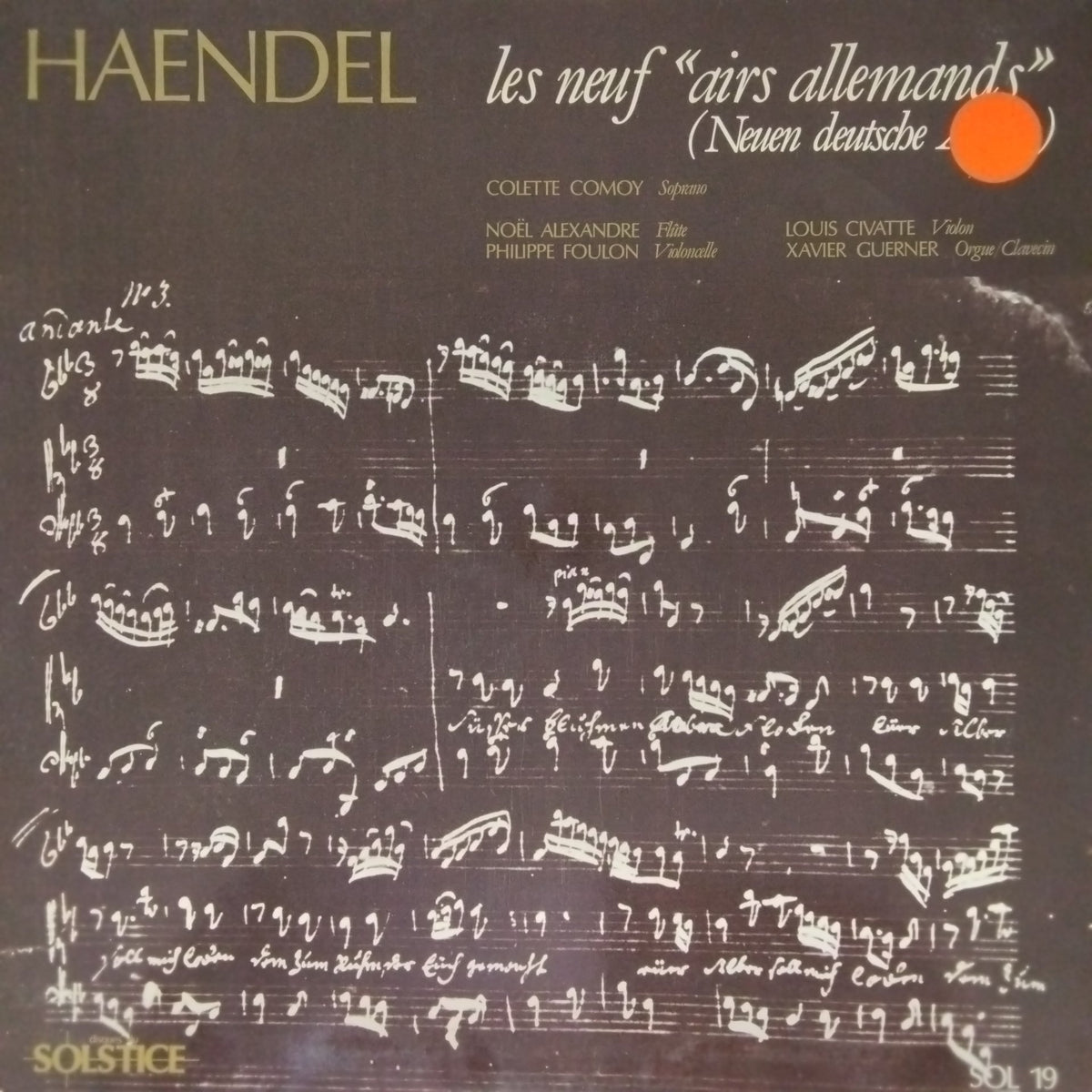 G.F. Haendel - Les Neuf "Airs Allemands" (Neuen Deutsche Arien) (Vinyl)