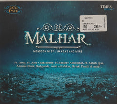 Pt. Jasraj, Pt. Ajoy Chakrabarty, Pt. Sanjeev Abhyankar, Pt. Satish Vyas, Ashwini Bhide Deshpande, Arati Ankalikar, Devaki Pandit - Malhar - Monsoon Mist: Raagas and More (CD) (2)