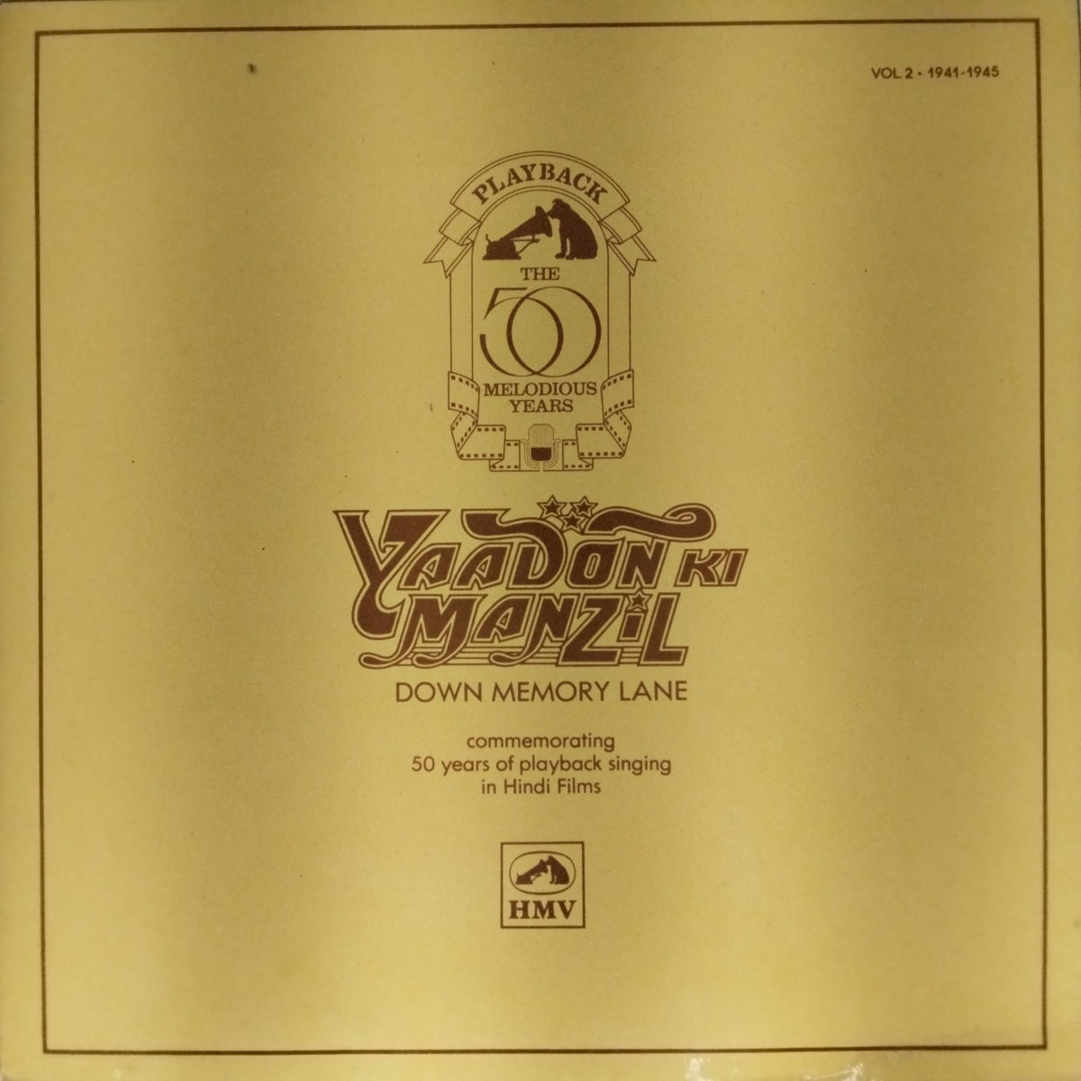 Various - Yaadon Ki Manzil: Down Memory Lane (Vol 2) (Vinyl)
