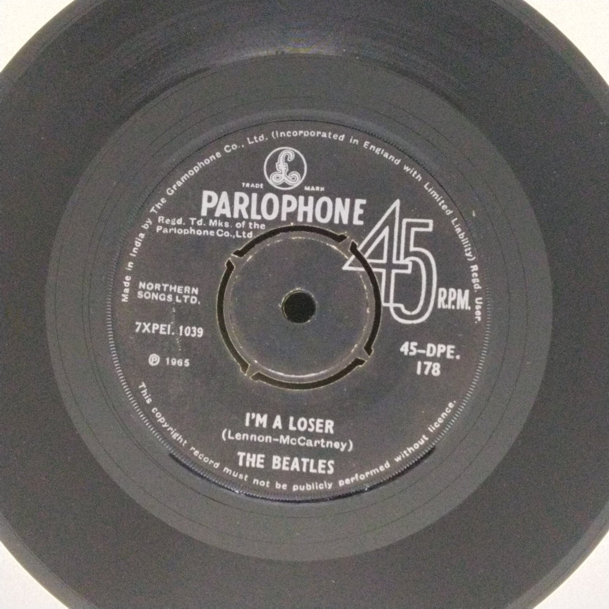 The Beatles - I'm a Loser / Eight Days a Week (45-RPM)