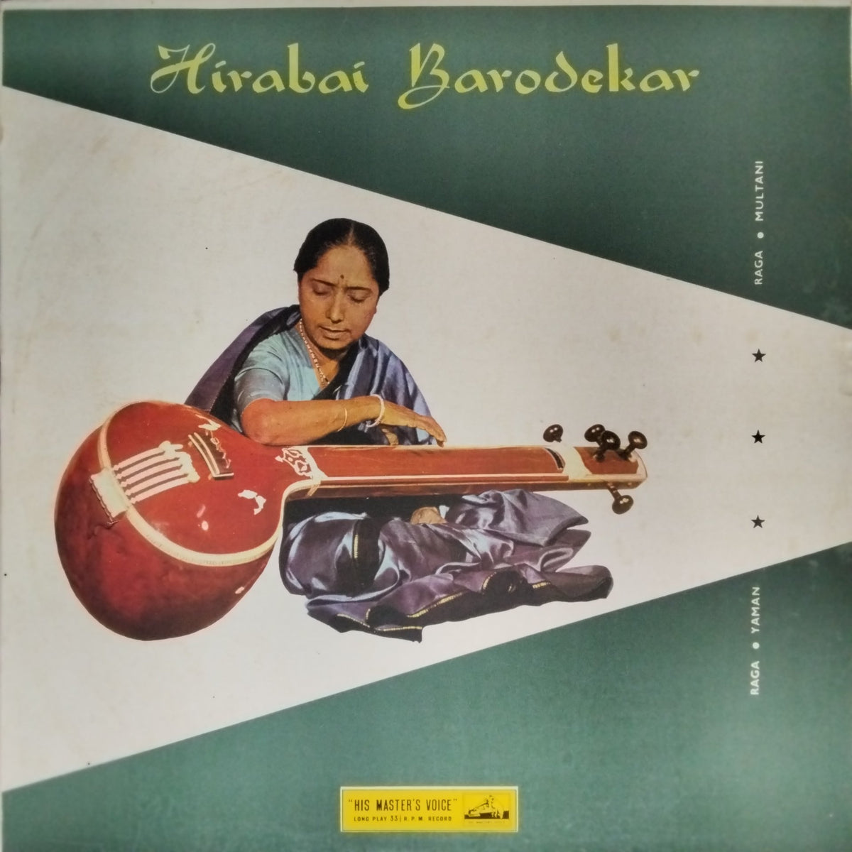 Rayaz Multani Hirabai Barodekar - Raga Multani / Raga Yaman (Vinyl) – MusicCircle