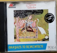 Various - Ghazals to Remember Vol. 1 (CD)