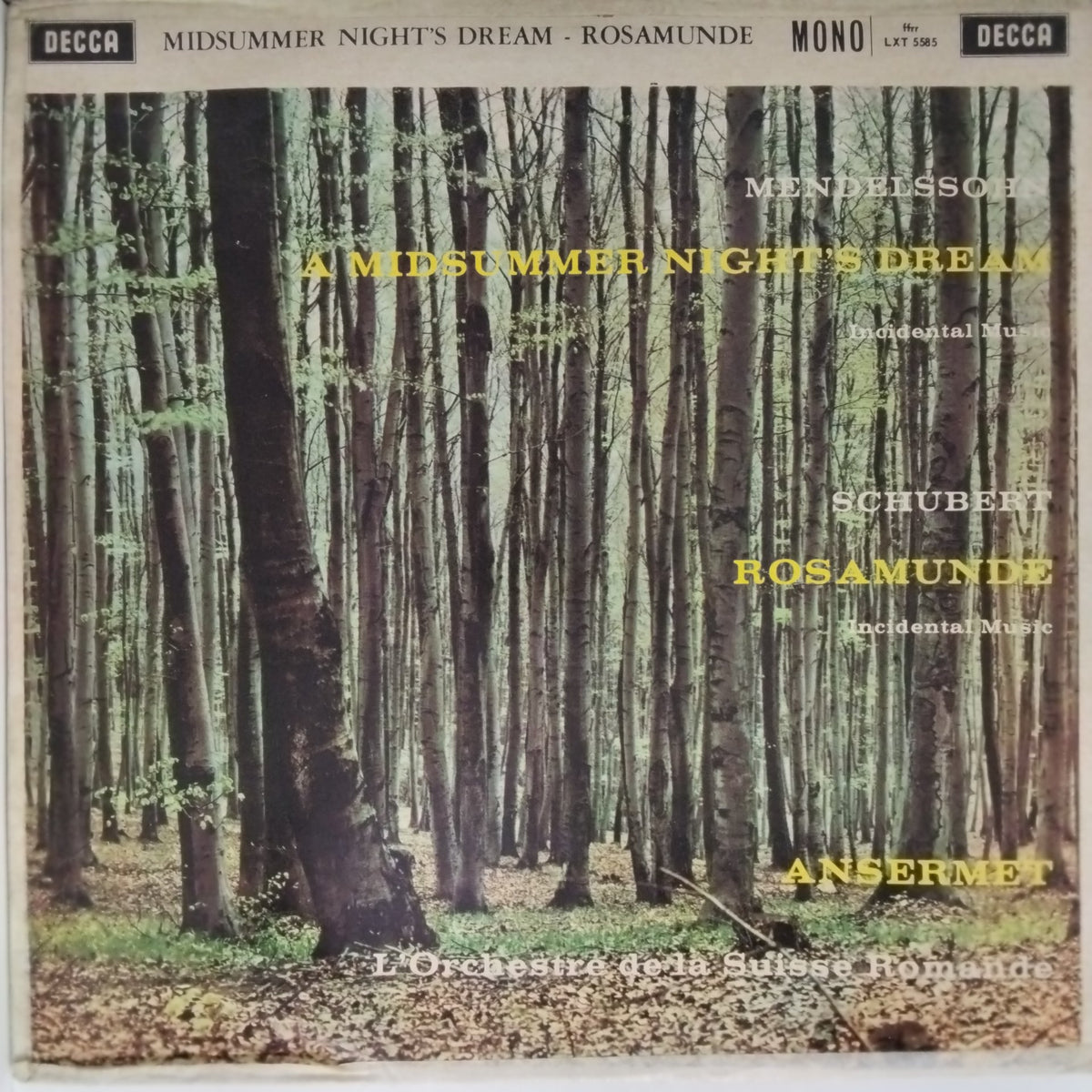 Ernest Ansermet - Midsummer Night's Dream - Rosamunde (Vinyl)