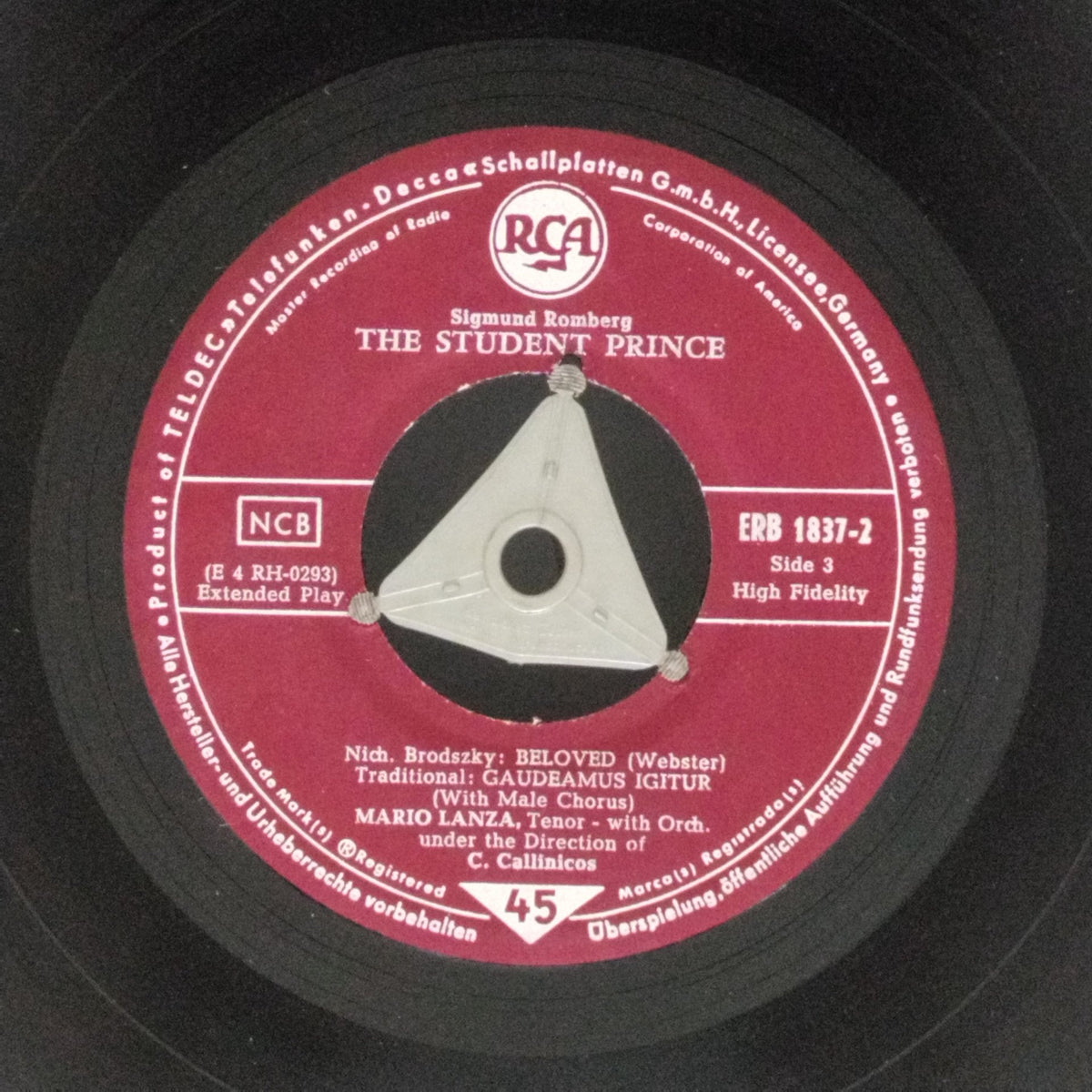 Mario Lanza - The Student Prince (45-RPM)