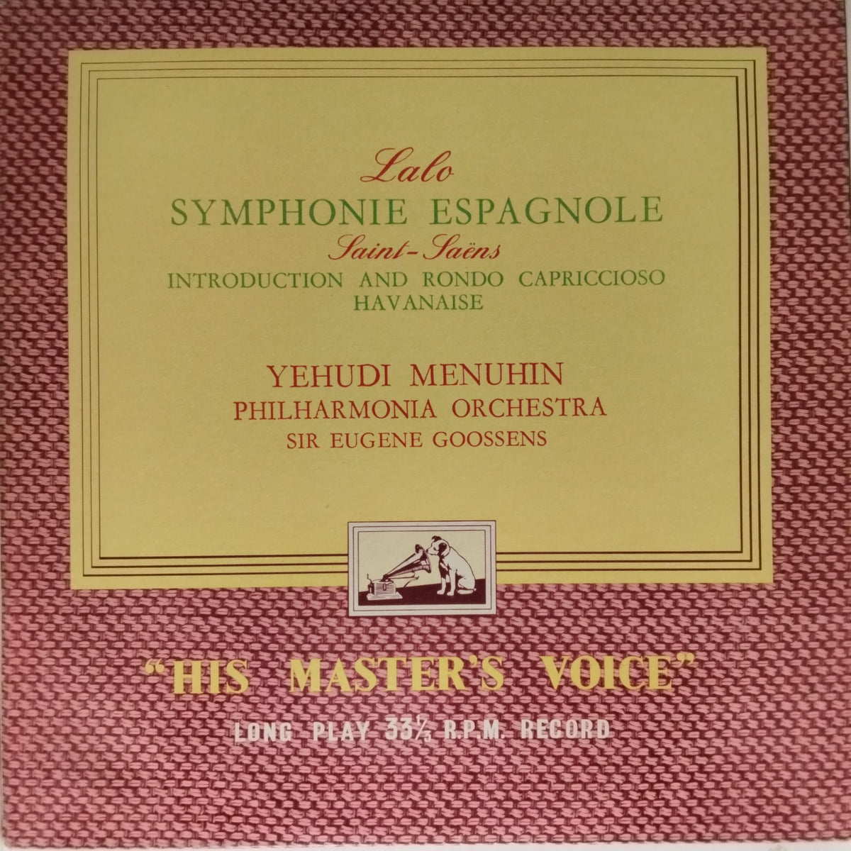 Yehudi Menuhin, Philharmonia Orchestra, Sir Eugene Goossens - Symphonie Espagnole / Introduction and Rondo Capriccioso / Havanaise (Vinyl)