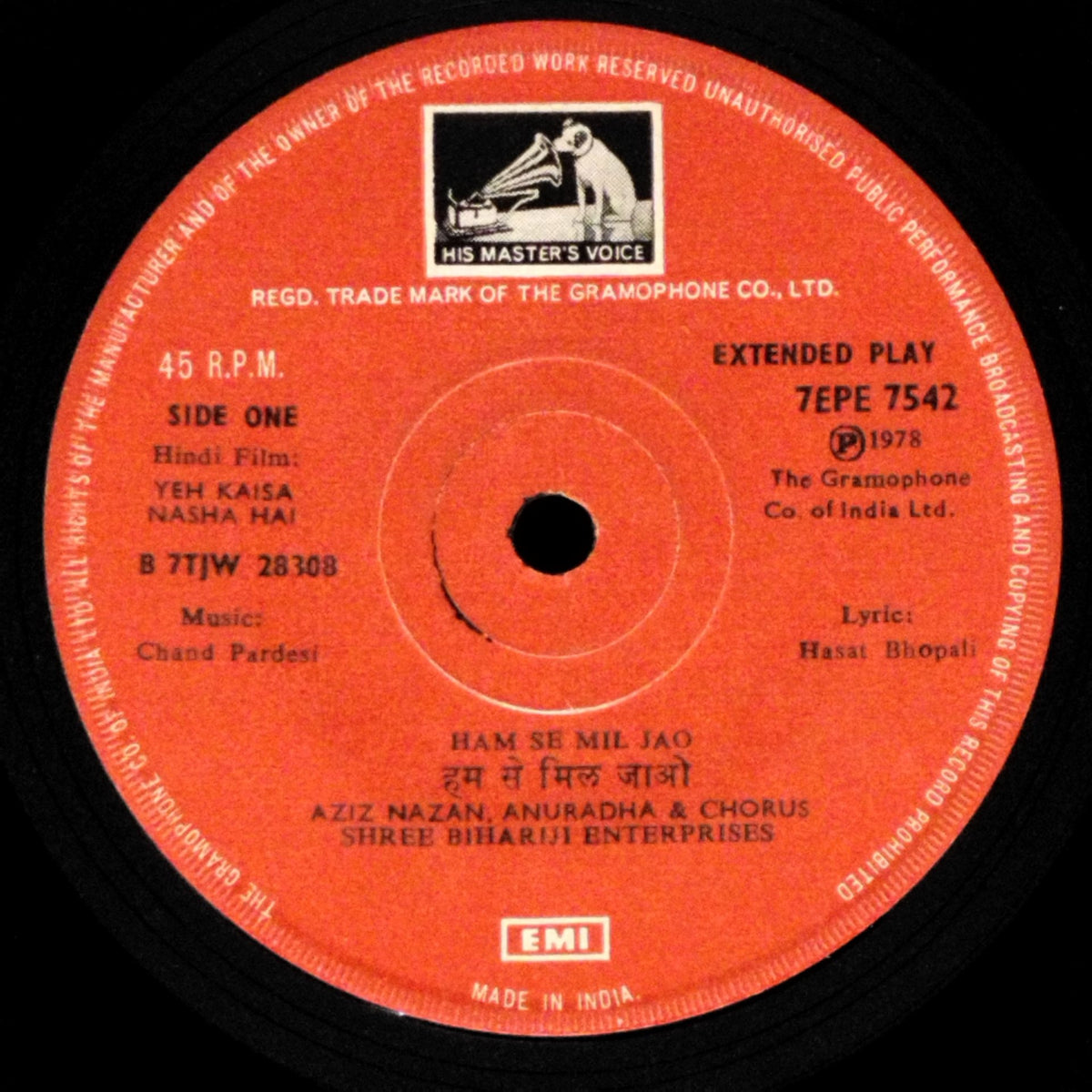 Chand Pardesi - Yeh Kaisa Nasha Hai (45-RPM)