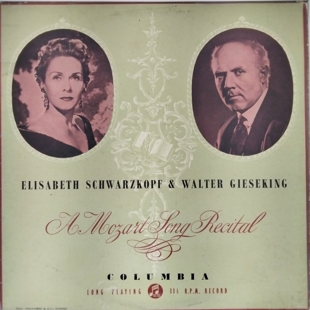 Elisabeth Schwarzkopf, Walter Gieseking - A Mozart Song Recital (Vinyl)