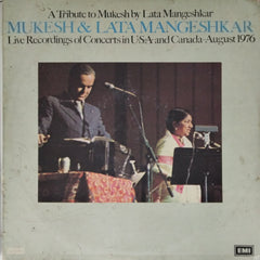 Lata Mangeshkar, Mukesh - A Tribute to Mukesh by Lata Mangeshkar: Live Recordings of Concerts in USA and Canada - August 1976 (Vinyl)