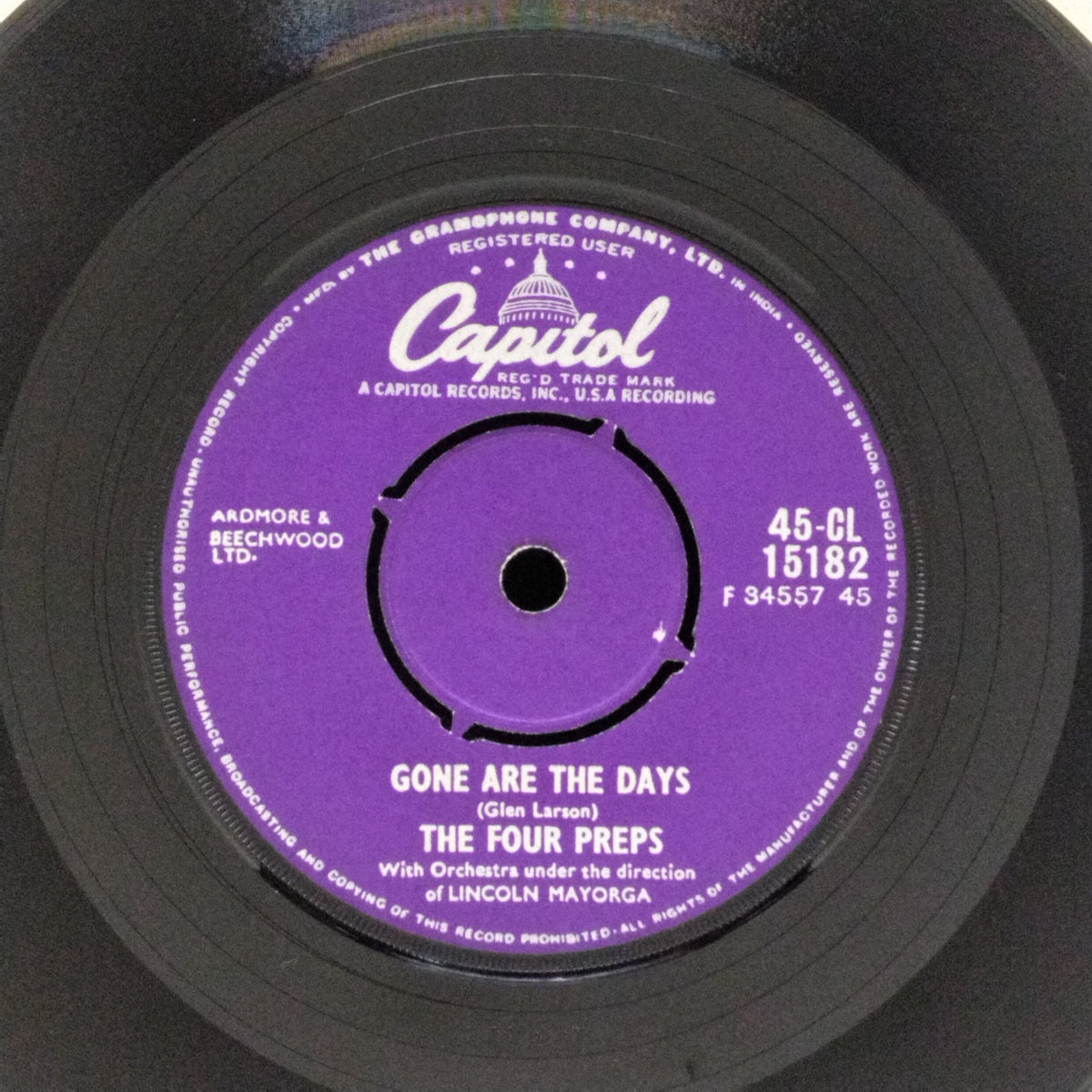 The Four Preps - Gone Are The Days / Calcutta (45-RPM)