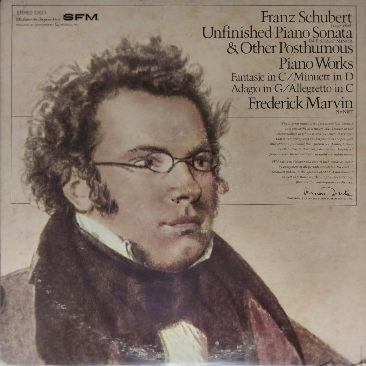 Franz Schubert - Unfinished Piano Sonata & Other Posthumous Piano Works (Vinyl)