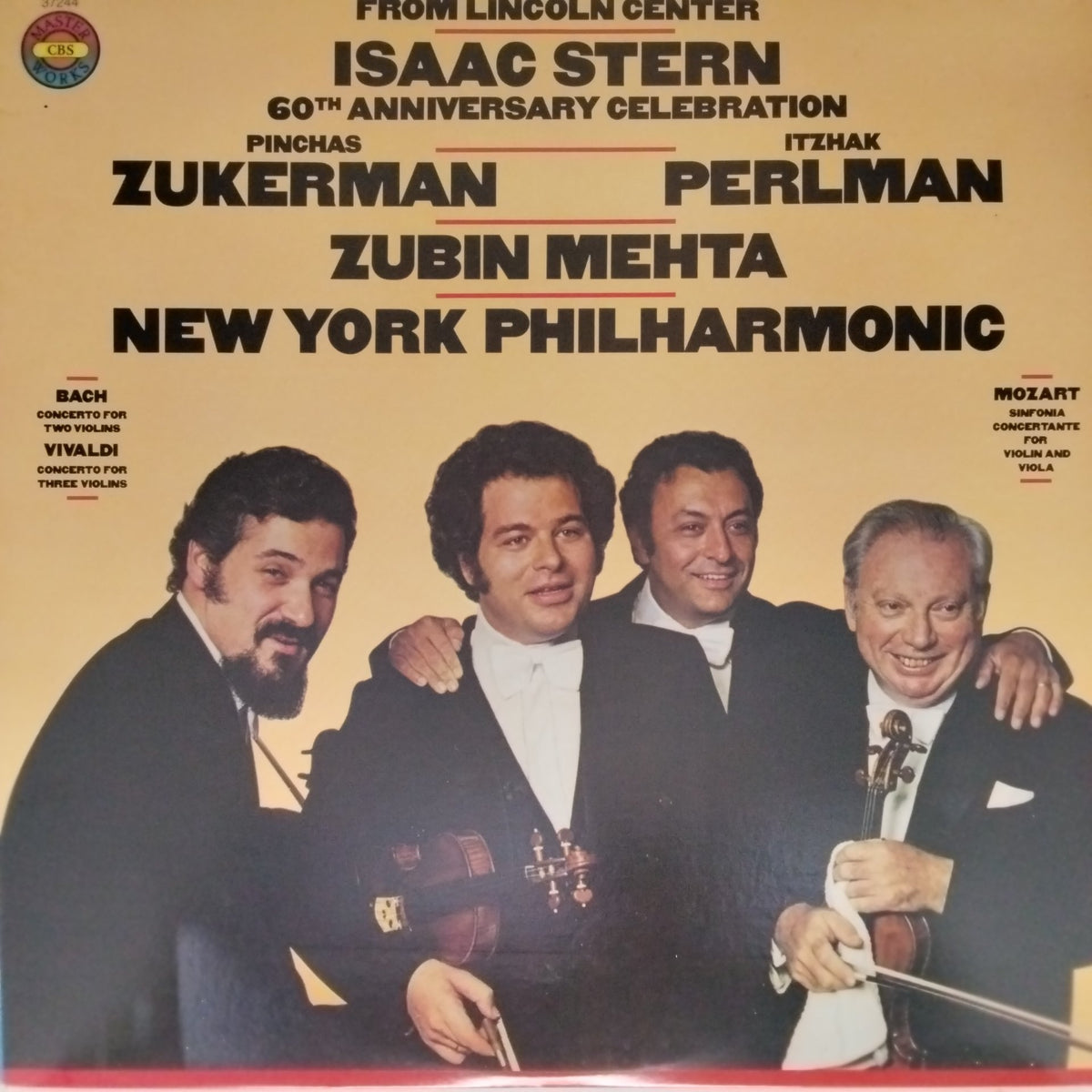 Isaac Stern, Zubin Mehta, New York Philharmonic - From Lincoln Center: 60th Anniversary Celebration (Vinyl)